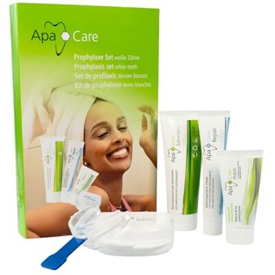ApaCare Kit de prophylaxie Dentifrice/Repair/Polish Émail liquide pour dents sensibles Pour la prophylaxie à domicile ApaCare Kit de prophylaxie Dentifrice/Repair/Polish Émail liquide pour dents sensibles Pour la prophylaxie à domicile