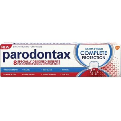 Parodontax Dentifrice Complete Protection Blancheur, 8 Benefices, Contre le Saignement Occasionnel des Gencives, 75ml Parodontax Dentifrice Complete Protection Blancheur, 8 Benefices, Contre le Saignement Occasionnel des Gencives, 75ml
