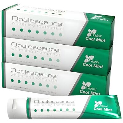 Opalescence Dentifrice Blanchissant des dents Kit 2x133g + 1x28g (format voyage) Fraîcheur menthe Opalescence Dentifrice Blanchissant des dents Kit 2x133g + 1x28g (format voyage) Fraîcheur menthe