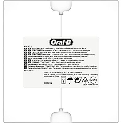Oral-B CrossAction Clean Maximiser, Brossettes de Rechange (Pack de 10), Embout, Pour Brosse à Dents Électrique, Format Spécial Boîte Aux Lettres Oral-B CrossAction Clean Maximiser, Brossettes de Rechange (Pack de 10), Embout, Pour Brosse à Dents Électrique, Format Spécial Boîte Aux Lettres