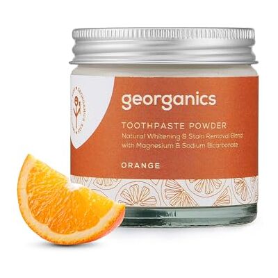 Georganics Poudre de dentifrice minérale orange 60 ml Georganics Poudre de dentifrice minérale orange 60 ml