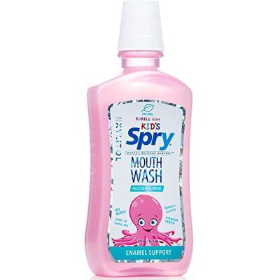 Spry Bain de Bouche Naturel au Xylitol pour Enfants Sans Fluor avec Soutien de l’Émail – Sans Alcool, Doux, Non-OGM, Saveur Bubble Gum 16 fl oz (Pack of 1) Spry Bain de Bouche Naturel au Xylitol pour Enfants Sans Fluor avec Soutien de l’Émail – Sans Alcool, Doux, Non-OGM, Saveur Bubble Gum 16 fl oz (Pack of 1)