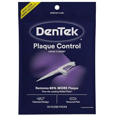 DenTek Lot de 75 médiators en forme de X DenTek Lot de 75 médiators en forme de X