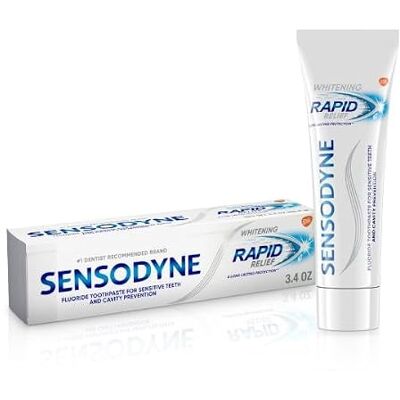 Sensodyne Lot de 2 dentifrices blanchissants rapides 75 ml Sensodyne Lot de 2 dentifrices blanchissants rapides 75 ml