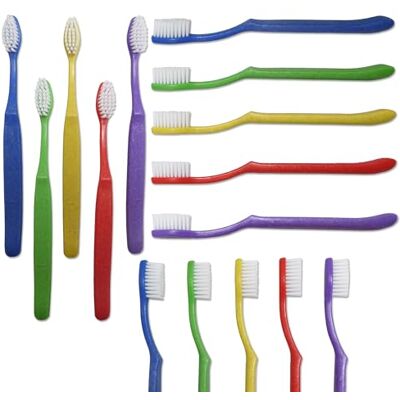 Dental Aesthetics Paquet de 20 brosses à dents arc-en-ciel pour enfants emballées individuellement Dental Aesthetics Paquet de 20 brosses à dents arc-en-ciel pour enfants emballées individuellement