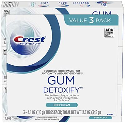 Crest Dentifrice Gum Detoxify Deep Clean, 314,7 g (314 g) (lot de 3) Crest Dentifrice Gum Detoxify Deep Clean, 314,7 g (314 g) (lot de 3)
