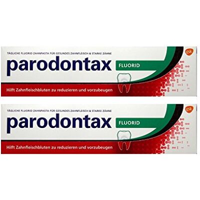 Parodontax Fluoride, dentifrice quotidien, 2 x 75 ml (lot de 2) pour le sang des gencives Parodontax Fluoride, dentifrice quotidien, 2 x 75 ml (lot de 2) pour le sang des gencives
