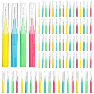 RAZOKO Brosse interdentaire, tête de fil dentaire, outil de nettoyage des dents facile à utiliser (1 paquet (2 mm/2,3 mm/2,5 mm/3 mm) 88 pièces) RAZOKO Brosse interdentaire, tête de fil dentaire, outil de nettoyage des dents facile à utiliser (1 paquet (2 mm/2,3 mm/2,5 mm/3 mm) 88 pièces)