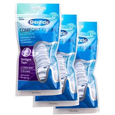 DenTek 3 bâtonnets de fil dentaire Comfort Clean DenTek 3 bâtonnets de fil dentaire Comfort Clean