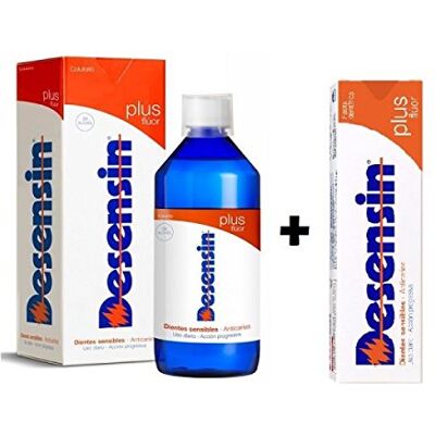 Dentaid Desensin Paquet de pâte fluor Plus 125 ml+Colorio 500 ml Dentaid Desensin Paquet de pâte fluor Plus 125 ml+Colorio 500 ml