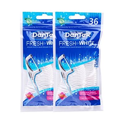 DenTek 2 bâtonnets de fil dentaire Fresh & White DenTek 2 bâtonnets de fil dentaire Fresh & White