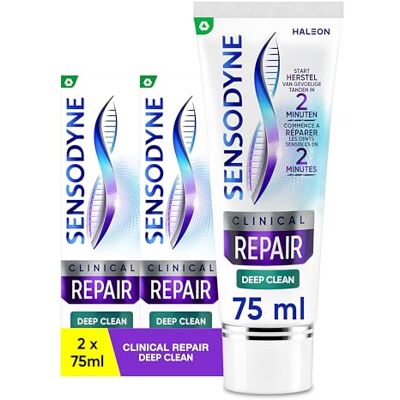 Sensodyne Clinical Repair Deep Clean Dentifrice 2 x 75 ml Sensodyne Clinical Repair Deep Clean Dentifrice 2 x 75 ml