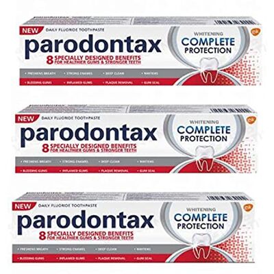 Parodontax Complete Protection Lot de 3 dentifrices blanchissants 75 ml Parodontax Complete Protection Lot de 3 dentifrices blanchissants 75 ml