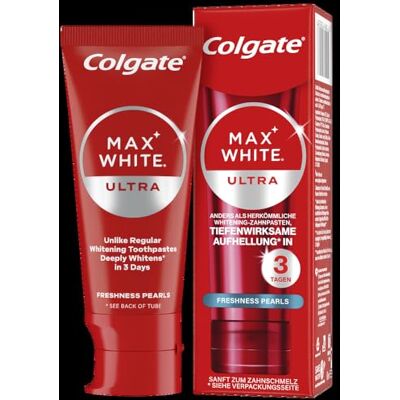 Colgate Max White Ultra Freshness Pearls Dentifrice pour des dents plus blanches et une fraîcheur longue durée 50 ml Colgate Max White Ultra Freshness Pearls Dentifrice pour des dents plus blanches et une fraîcheur longue durée 50 ml