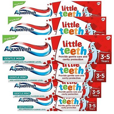 Aquafresh Toothpaste Little Teeth 3-5 Years 50ml (Pack of 6) by Glaxo Smith Kline Aquafresh Toothpaste Little Teeth 3-5 Years 50ml (Pack of 6) by Glaxo Smith Kline