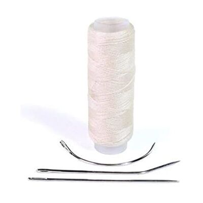 hair2heart Outils d'extension Ensemble Tressier avec aiguille et fil pour la méthode d'extension tissage, pour les extensions de cheveux, pour attacher les tresses blond hair2heart Outils d'extension Ensemble Tressier avec aiguille et fil pour la méthode d'extension tissage, pour les extensions de cheveux, pour attacher les tresses blond