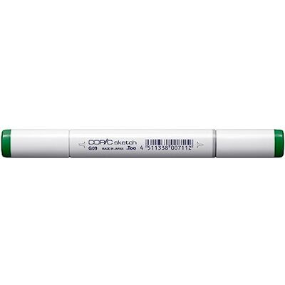 Copic Marqueur Sketch type G 09 Veronese Green Marqueur pinceau professionnel avec une pointe Super Brush et une pointe moyenne Copic Marqueur Sketch type G 09 Veronese Green Marqueur pinceau professionnel avec une pointe Super Brush et une pointe moyenne