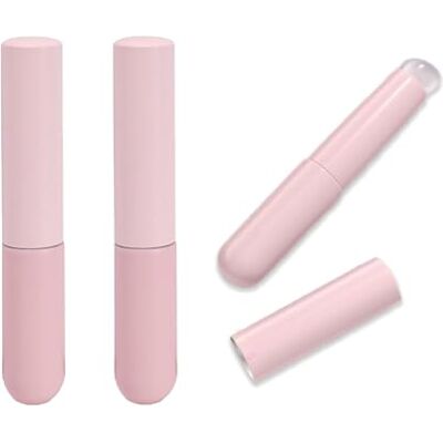 Sicheii Lot de 3 pinceaux à lèvres en silicone avec couvercle, brosse à lèvres réutilisable, portable, baume, masque de maquillage, applicateur pour rouge à lèvres, gloss et encre, correcteur (rose) Sicheii Lot de 3 pinceaux à lèvres en silicone avec couvercle, brosse à lèvres réutilisable, portable, baume, masque de maquillage, applicateur pour rouge à lèvres, gloss et encre, correcteur (rose)