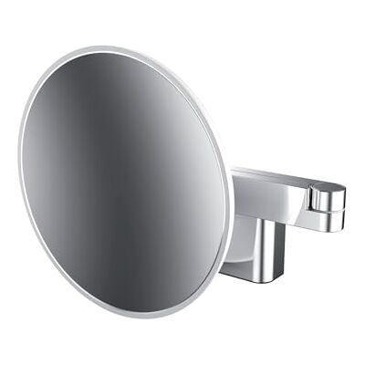 Emco EVO Miroir de maquillage et de rasage LED sur bras double articulation, miroir cosmétique rond avec éclairage mural, miroir grossissant à intensité variable (3 compartiments) Emco EVO Miroir de maquillage et de rasage LED sur bras double articulation, miroir cosmétique rond avec éclairage mural, miroir grossissant à intensité variable (3 compartiments)