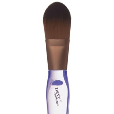 Neve Cosmetics pinceau pour visage à langue de chat adapté au correcteur et au fond de teint "Crystal Base Neve Cosmetics pinceau pour visage à langue de chat adapté au correcteur et au fond de teint "Crystal Base