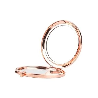GMVZGQW Lot de 2 miroirs de poche vierges en métal pour sac à main, maquillage de voyage (or rose) GMVZGQW Lot de 2 miroirs de poche vierges en métal pour sac à main, maquillage de voyage (or rose)