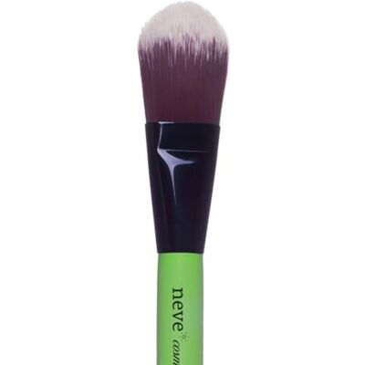 Neve Cosmetics brosse à poils plats pour fond de teint et correcteurs en crème ou en gel "Lime Foundation Neve Cosmetics brosse à poils plats pour fond de teint et correcteurs en crème ou en gel "Lime Foundation