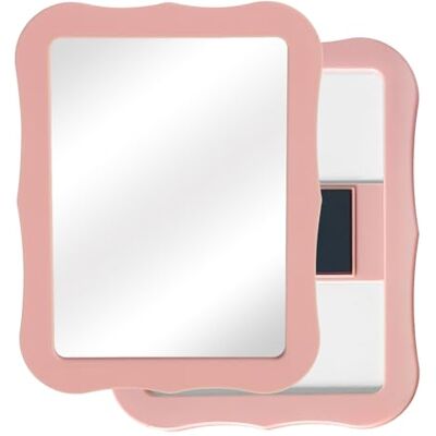 Lahviuu Miroir magnétique pour armoire 17,5 x 13,5 cm Miroir de maquillage de voyage avec cadre rose Pour armoires de bureau, armoires scolaires, armoires de salle de sport et réfrigérateurs Lahviuu Miroir magnétique pour armoire 17,5 x 13,5 cm Miroir de maquillage de voyage avec cadre rose Pour armoires de bureau, armoires scolaires, armoires de salle de sport et réfrigérateurs
