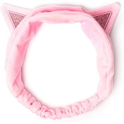 Legami Me Time Bandeau pour cheveux, 24,5 x 11 cm, en polyester, thème chaton, rassemble les cheveux pour maquillage, structurer, faire un traitement du visage, bandeau doux Legami Me Time Bandeau pour cheveux, 24,5 x 11 cm, en polyester, thème chaton, rassemble les cheveux pour maquillage, structurer, faire un traitement du visage, bandeau doux