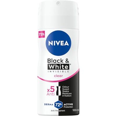 Nivea Spray Déodorant Invisible Clear - Antitranspirant, 100 ml Nivea Spray Déodorant Invisible Clear - Antitranspirant, 100 ml