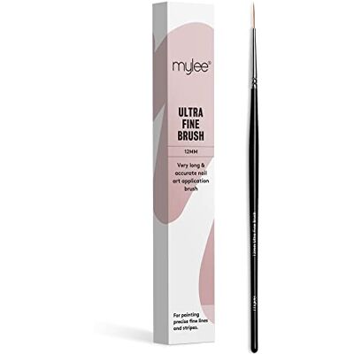 MYLEE Pinceau ultra fin 12mm pour l'application de vernis à ongles et de gel. Outil de manucure de qualité professionnelle Idéal pour une utilisation à domicile ou en salon Outil de peinture de manucure de qualité professionnelle, 7 motifs, ovale, angul MYLEE Pinceau ultra fin 12mm pour l'application de vernis à ongles et de gel. Outil de manucure de qualité professionnelle Idéal pour une utilisation à domicile ou en salon Outil de peinture de manucure de qualité professionnelle, 7 motifs, ovale, angul