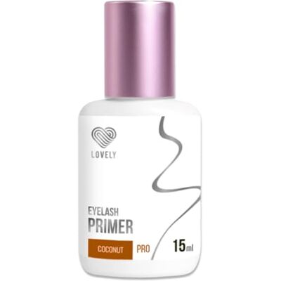 LOVELY Primer pour extension de cils 15 ml, coco Agent d'adhérence pour une tenue plus longue Liquide pour le prétraitement de l'application LOVELY Primer pour extension de cils 15 ml, coco Agent d'adhérence pour une tenue plus longue Liquide pour le prétraitement de l'application