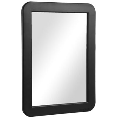 Lahviuu Miroir d'armoire magnétique 17,5 x 13,5 cm Voyage, maquillage avec cadre noir Lahviuu Miroir d'armoire magnétique 17,5 x 13,5 cm Voyage, maquillage avec cadre noir