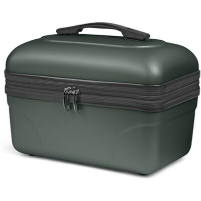KINSTON Vanity Trousse de Toilette Cosmétiques, Rigide avec Poignée, Organisateur de Voyage, Boîte de Rangement Grande capacité (Vert Anglais/Grand Modèle) KINSTON Vanity Trousse de Toilette Cosmétiques, Rigide avec Poignée, Organisateur de Voyage, Boîte de Rangement Grande capacité (Vert Anglais/Grand Modèle)