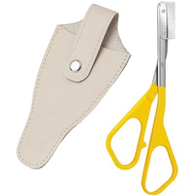 Buxuaaaa Ensemble de ciseaux à sourcils en acier inoxydable anti-rayures pour une mise en forme sûre et portable Buxuaaaa Ensemble de ciseaux à sourcils en acier inoxydable anti-rayures pour une mise en forme sûre et portable