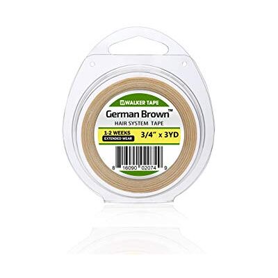 Walker Tape Rouleau adhésif de qualité supérieure 19 mm Effet adhésif double face Pour perruques et toupets. (19 mm x 2.50 m (3 yards), Blanc) Walker Tape Rouleau adhésif de qualité supérieure 19 mm Effet adhésif double face Pour perruques et toupets. (19 mm x 2.50 m (3 yards), Blanc)