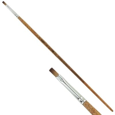 KUM Wood Line 5125411 Pinceau plat pour acrylique et huile Taille 4 KUM Wood Line 5125411 Pinceau plat pour acrylique et huile Taille 4