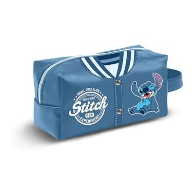 Disney Lilo and Stitch Varsity-Plus Trousse de Toilette de Voyage Motif Brique Bleu 27 x 13 cm Disney Lilo and Stitch Varsity-Plus Trousse de Toilette de Voyage Motif Brique Bleu 27 x 13 cm