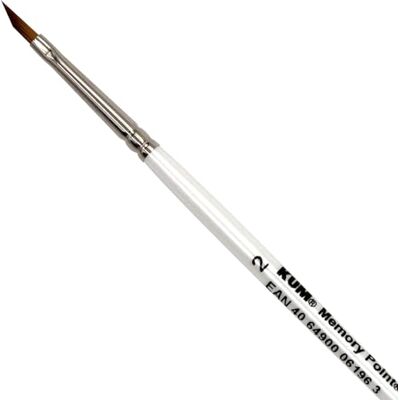 KUM 5145911 Pinceau aquarelle Memory Point rond taille 3/0, 1 pinceau d'artiste KUM 5145911 Pinceau aquarelle Memory Point rond taille 3/0, 1 pinceau d'artiste