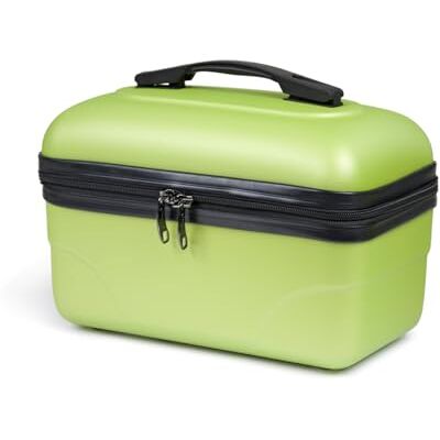 KINSTON Vanity Trousse de Toilette Cosmétiques, Rigide avec Poignée, Organisateur de Voyage, Boîte de Rangement Grande capacité (Vert/Modèle Standard) KINSTON Vanity Trousse de Toilette Cosmétiques, Rigide avec Poignée, Organisateur de Voyage, Boîte de Rangement Grande capacité (Vert/Modèle Standard)