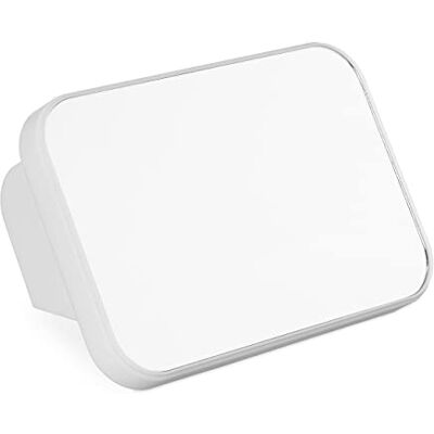 Relaxdays , blanc Miroir cosmétique maquillage portable de voyage, camping, Glace transportable pliable, cadre plastique, verre, 1 Relaxdays , blanc Miroir cosmétique maquillage portable de voyage, camping, Glace transportable pliable, cadre plastique, verre, 1