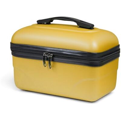 KINSTON Vanity Trousse de Toilette Cosmétiques, Rigide avec Poignée, Organisateur de Voyage, Boîte de Rangement Grande capacité (Jaune/Modèle Standard) KINSTON Vanity Trousse de Toilette Cosmétiques, Rigide avec Poignée, Organisateur de Voyage, Boîte de Rangement Grande capacité (Jaune/Modèle Standard)