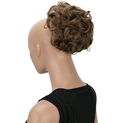CAISHA Chignon Postiche Tresse Chignon Chignon Hepburn Attache Cheveux Chignons Marron Clair HK104 CAISHA Chignon Postiche Tresse Chignon Chignon Hepburn Attache Cheveux Chignons Marron Clair HK104