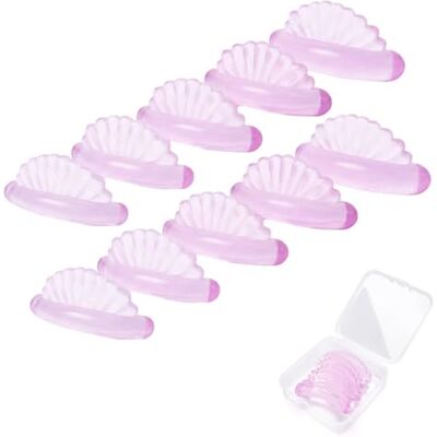 ANFAFFIA Lot de 5 paires de tampons de levage de cils autocollants, 5 tailles en silicone, réutilisables, avec boîte, pour toutes les formes d'yeux (rose) ANFAFFIA Lot de 5 paires de tampons de levage de cils autocollants, 5 tailles en silicone, réutilisables, avec boîte, pour toutes les formes d'yeux (rose)