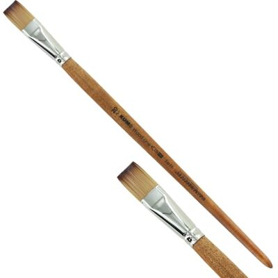 KUM Wood Line 5126211 Pinceau plat pour acrylique et huile Taille 20 KUM Wood Line 5126211 Pinceau plat pour acrylique et huile Taille 20