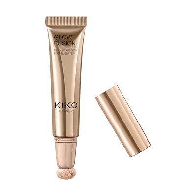 Kiko Milano Glow Fusion Gleam Dream Highlighter 1, Enlumineur Visage Liquide Avec Applicateur Éponge Kiko Milano Glow Fusion Gleam Dream Highlighter 1, Enlumineur Visage Liquide Avec Applicateur Éponge