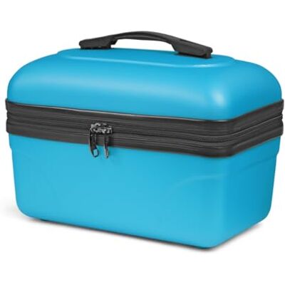 KINSTON Vanity Trousse de Toilette Cosmétiques, Rigide avec Poignée, Organisateur de Voyage, Boîte de Rangement Grande capacité (Bleu/Grand Modèle) KINSTON Vanity Trousse de Toilette Cosmétiques, Rigide avec Poignée, Organisateur de Voyage, Boîte de Rangement Grande capacité (Bleu/Grand Modèle)