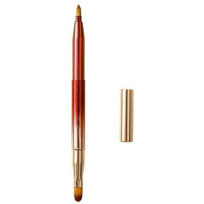 Liasun Applicateurs de pinceaux à lèvres professionnels exquis Pinceaux à lèvres rétractables Pinceau de maquillage brillant à lèvres pour femmes et filles (deux têtes rouge dégradé) Liasun Applicateurs de pinceaux à lèvres professionnels exquis Pinceaux à lèvres rétractables Pinceau de maquillage brillant à lèvres pour femmes et filles (deux têtes rouge dégradé)