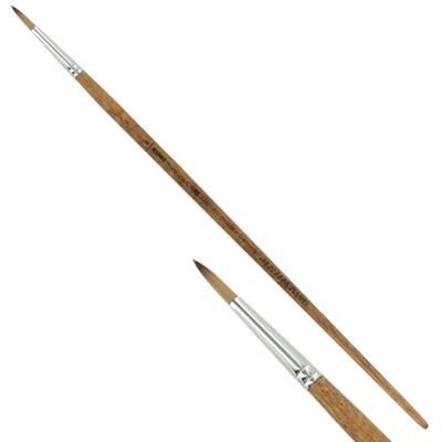 KUM Wood Line 5124811 Pinceau rond pour acrylique et huile Taille 6 KUM Wood Line 5124811 Pinceau rond pour acrylique et huile Taille 6