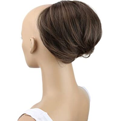 CAISHA Chignon Postiche Tresse Chignon Hepburn Attache Cheveux Chignons Mélange Marron HD19 CAISHA Chignon Postiche Tresse Chignon Hepburn Attache Cheveux Chignons Mélange Marron HD19