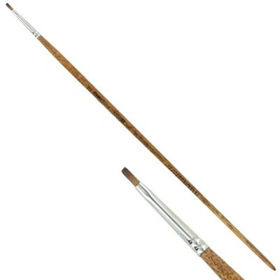 KUM Wood Line 5125311 Pinceau plat pour acrylique et huile Taille 2 KUM Wood Line 5125311 Pinceau plat pour acrylique et huile Taille 2